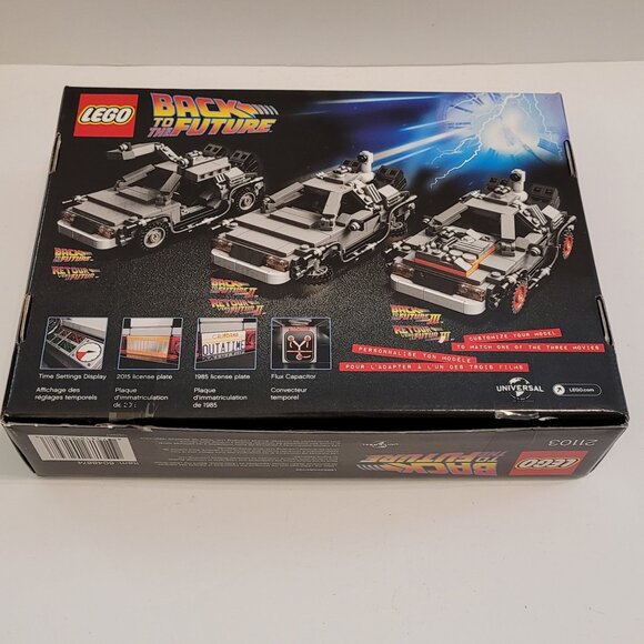 LEGO Back To The Future DeLorean Time Machine 401 Pieces Set 21103 Complete - Picture 4 of 13